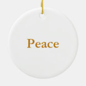 バハイ信仰、金ゴールド記号 セラミックオーナメント (裏面)