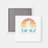 バハカリフォルニアカクタスヴィンテージレトロデザートスーヴン マグネット (正面/裏面)