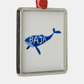 バハカリフォルニアメキシコクジラ メタルオーナメント (右)