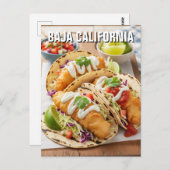 バハカリフォルニアメキシコフィッシュタコス ポストカード (正面/裏面)