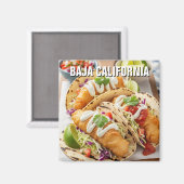 バハカリフォルニアメキシコフィッシュタコス マグネット (正面/裏面)