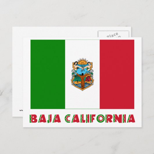 バハカリフォルニア州非公式の国旗 ポストカード (正面/裏面)