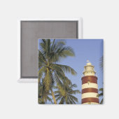 バハカリブのマ、アバコ、エルボー・ケイ。ホペタウン マグネット (正面/裏面)