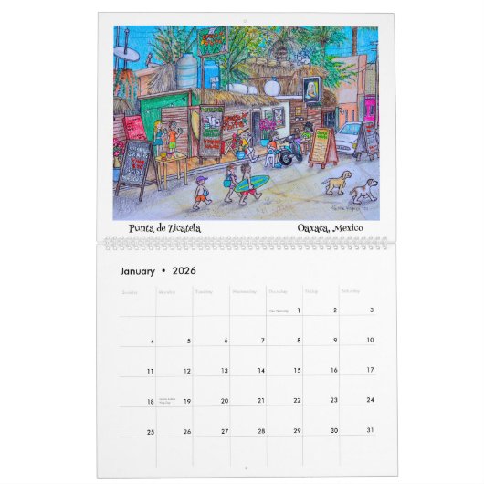 バハカレンダー、生活はバハが一番 カレンダー (1月 2026)