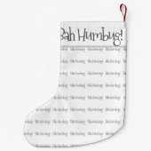 バハバグ黒白クリスマスストッキング スモールクリスマスストッキング (裏面)