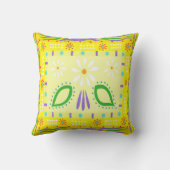 バハフィエスタイエロー装飾用クッション クッション (裏面)