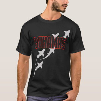 バハマでサメとダイビングするスキューバダイビングバハマ Tシャツ