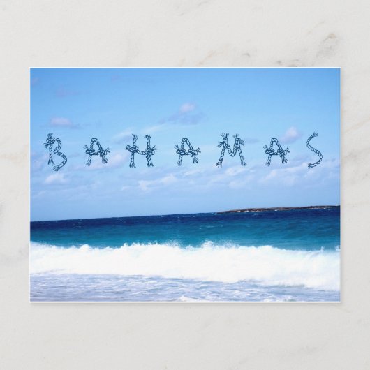 バハマと海 ポストカード (正面)