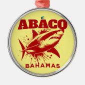バハマのお土産ギフト：アバコバハマザメ メタルオーナメント (正面)