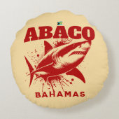 バハマのお土産ギフト：アバコバハマザメ ラウンドクッション (裏面)