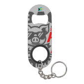 バハマのお土産ギフト：アバコバハマ泳ぐ豚 キーホルダー栓抜き (裏面)