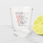 バハマのお土産ギフト：アバコバハマ泳ぐ豚 ショットグラス (裏面)