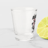 バハマのお土産ギフト：アバコバハマ泳ぐ豚 ショットグラス (左)