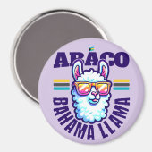 バハマのお土産ギフト：アバコバハマBahama Llama マグネット (正面/裏面)