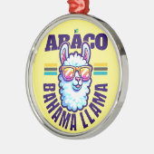 バハマのお土産ギフト：アバコバハマBahama Llama メタルオーナメント (左)