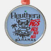 バハマのお土産ギフト:エルーテラバハマ メタルオーナメント (正面)