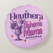 バハマのお土産ギフト：エレウテラバハママ ラウンドクッション (裏面)