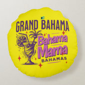 バハマのお土産ギフト：グランドバハママクルーズ ラウンドクッション (裏面)