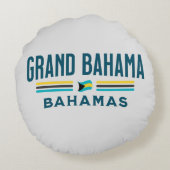 バハマのお土産ギフト：グランドバハマ独立 ラウンドクッション (裏面)