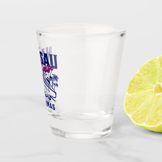 バハマのお土産ギフト：ナッサバハマクルーズ ショットグラス (右)