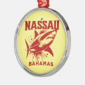 バハマのお土産ギフト:ナッサバハマザメ メタルオーナメント (左)