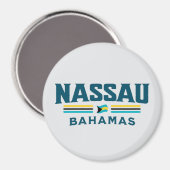 バハマのお土産ギフト：ナッサバハマ独立 マグネット (正面/裏面)