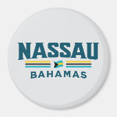 バハマのお土産ギフト：ナッサバハマ独立 マグネット (正面)