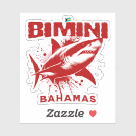 バハマのお土産ギフト：ビミニバハマザメ シール