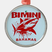 バハマのお土産ギフト：ビミニバハマザメ メタルオーナメント (正面)