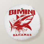 バハマのお土産ギフト:ビミニバハマザメ ラウンドクッション (裏面)