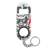 バハマのお土産ギフト:ビミニバハマ泳ぐ豚 キーホルダー栓抜き (裏面)