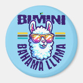 バハマのお土産ギフト:ビミニバハマBahama Llama マグネット (正面)