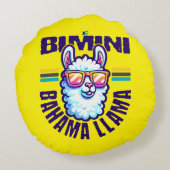 バハマのお土産ギフト:ビミニバハマBahama Llama ラウンドクッション (裏面)