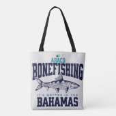 バハマのお土産ギフト： Abaco Bahamas Bonefishing トートバッグ (裏面)