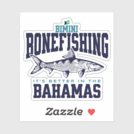 バハマのお土産ギフト： Bimini Bahamas Bonefishing シール