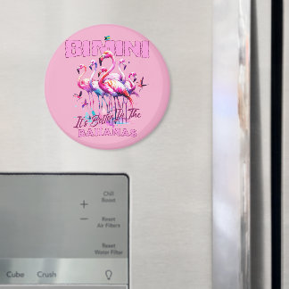 バハマのお土産ギフト: Bimini Bahamas Flamingo マグネット