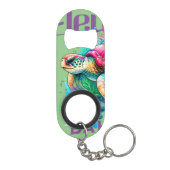 バハマのお土産ギフト： Eleutera Bahamas Turtle キーホルダー栓抜き (裏面)