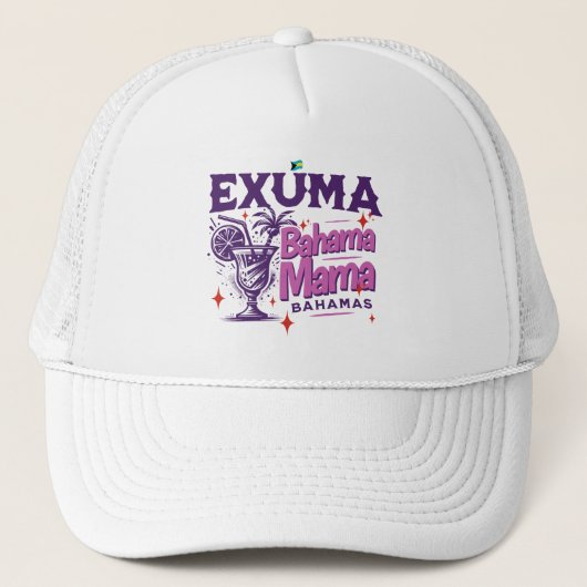 バハマのお土産ギフト： Exuma Bahamas Bahama Mama キャップ (正面)
