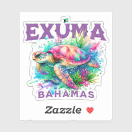 バハマのお土産ギフト： Exuma Bahamas Seattle シール
