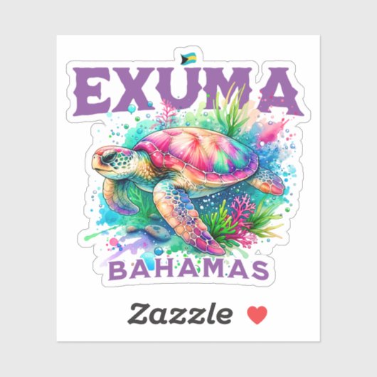 バハマのお土産ギフト： Exuma Bahamas Seattle シール (シート)