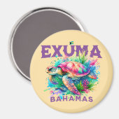 バハマのお土産ギフト: Exuma Bahamas Seattle マグネット (正面/裏面)