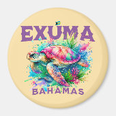 バハマのお土産ギフト: Exuma Bahamas Seattle マグネット (正面)