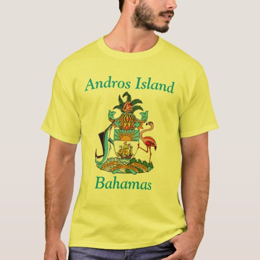 バハマのアンドロス島 Tシャツ (正面)