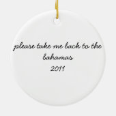 バハマのオーナメント セラミックオーナメント (裏面)