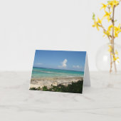 バハマのキーのメッセージカード、ブランク カード (黄色い花)