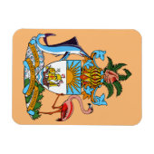 バハマのコート・オブ・アームズ – マーリン、フラミンゴ、コンチ マグネット (横)