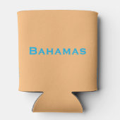 バハマのコート・オブ・アームズ – マーリン、フラミンゴ、コンチ 缶クーラー (裏面)