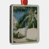 バハマのナッソーの庭カリブの園 メタルオーナメント (右)