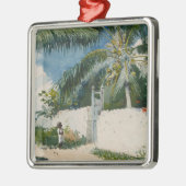 バハマのナッソーの庭カリブの園 メタルオーナメント (左)