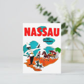 バハマのナッソー、ヴィンテージ旅行 ポストカード (スタンド正面)